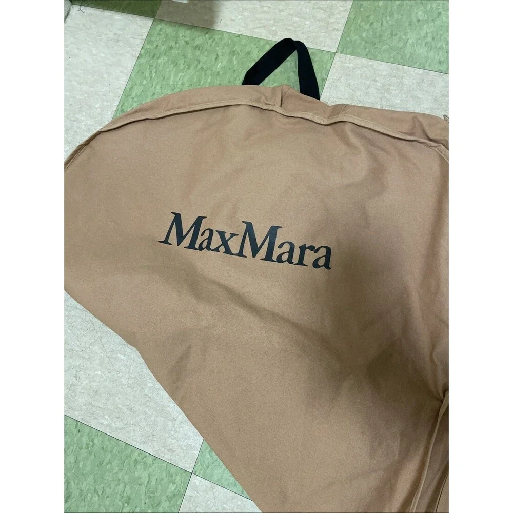 Max Mara Cotton Garment Bag Tan Black Travel Bag Suitor